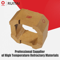 Brique de magnésie fusionnée cylindrique de haute qualité et haute résistance, adaptée aux grands fours à verre industriels