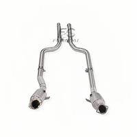 Collecteur d'échappement haute performance pour Mercedes-Benz CLS300 CLS350 CLS400 W218 3.0T V6, en acier inoxydable, avec tuyaux d'échappement sport et downpipe