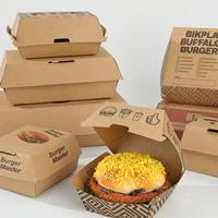Boîte d'emballage personnalisée pour la restauration rapide coréenne, en papier alimentaire, pour hot-dogs, poulet frit, hamburgers, à emporter