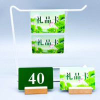 Impresión personalizada LOGO PVC plástico Scratch Voucher tarjeta de regalo con código de barras y código QR