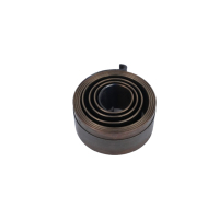 Câble spiralé plat rétractable de haute qualité, fabriqué sur mesure, durable, en fil plat, en acier allié, plaqué zinc