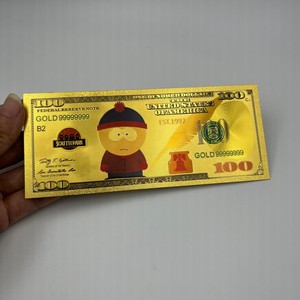 Billetes Conmemorativos de Oro de 24K del Anime Americano South Park, 7 Billetes con Lámina de Oro, Ideales para Colección - Product Image 4