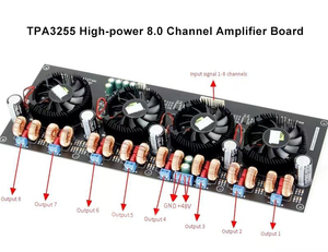 TPA3255 8-channels Digital Power <strong>Amplifier</strong> Board 300W*8Class D Sound <strong>Amplifiers</strong> Audio Amp DIY 7.1 Home Theater - Product Image 3