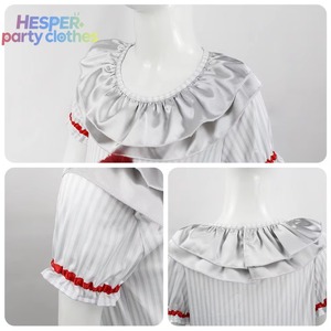 Disfraz de Payaso Aterrador para Niños, Disfraz de Halloween para Niñas con Diseño de Pennywise, Anime, HESPER - Product Image 2