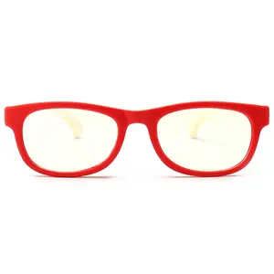 卸売 メガネ子供のための11歳-2021卸売新ファッションカスタムロゴキッズアイウェアTPEE光学フレーム楕円形フレームメガネ処方眼鏡フレーム