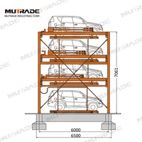 Système de levage vertical multi-niveaux homologué CE pour parking de voitures, gain de place, pour garage domestique