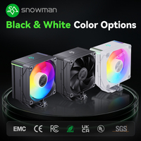 Enfriador de Aire para CPU con Pantalla Digital MT4-V4D-ARGB de SNOWMAN Factory Supply, 4 Tubos de Calor, Ventilador ARGB de 120 mm para Computadoras de Escritorio