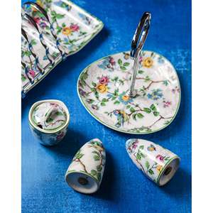 ชุดอาหารเช้าเซรามิกอังกฤษยี่ห้อ Staffordshire รุ่น Midwinter พร้อมที่วางขนมปังปิ้ง ชุดเครื่องปรุงรส เกลือ พริกไทย และซอส - Product Image 3