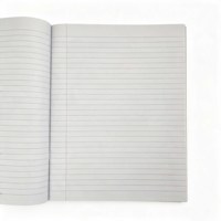 Carnet d'écriture pour étudiants, 80 pages, format 20 x 27,5 cm, reliure piquée à cheval, papier offset, vente en gros, fournitures scolaires, cahier d'exercices
