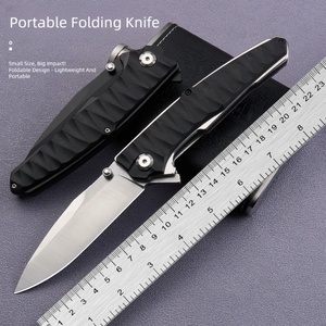 ใบมีดสแตนเลสอุตสาหกรรม ด้ามพลาสติก ยี่ห้อ HK รุ่น FB195 ขนาด 16.5 ซม. รับผลิตแบบ OEM/ODM มีดพกพา EDC สำหรับตั้งแคมป์และกิจกรรมกลางแจ้ง - Product Image 1