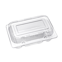 Boîte à dessert transparente en plastique jetable Récipient alimentaire résistant aux animaux domestiques pour emporter Boîte à sandwich carrée Sushi Utilisation adaptée aux nouilles