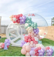 Clair gonflable bulle maison bulle ballons maison hôtel dôme tente polycarbonate lucarne