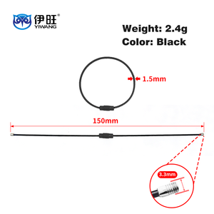 EWANG Colorful Coated Stainless Steel Wire Rope Keychain Aircraft Cable <b>Key</b> Ring Loops - Product Image 3