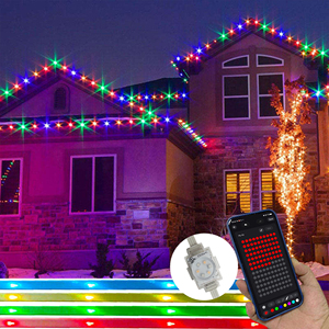Lumière LED à points RVBWW adressable 48V DC IC7604 pour extérieur, étanche IP68, pour mur extérieur de maison, éclairage de Noël permanent pour avant-toit - Product Image 1