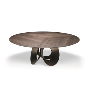 Ensemble de meubles de salle à manger de style luxueux, <span class=keywords><strong>table</strong></span> à manger moderne en marbre avec pieds ovales en acier inoxydable - Product Image 1