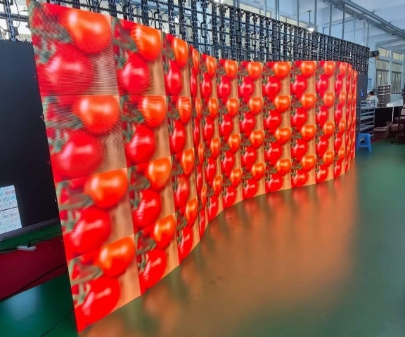 P4.81 Flex Soft Curved Outdoor LED Panel 500X500MM SMD Display High Resolution for hd Tv Video Wall Led Price