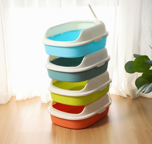 Vente chaude fournitures <span class=keywords><strong>pour</strong></span> animaux de compagnie spray preuve chat litière boîte avec <span class=keywords><strong>marchepied</strong></span> chat <span class=keywords><strong>toilette</strong></span> en gros - Product Image 2