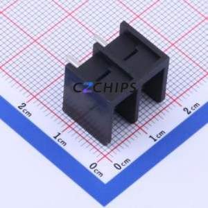 DBT50-7.62-2P-BK-P Barrier Terminal Block Through hole Component (THT),P=7.62mm Connector Three Sides 7.62mm 1x2P Straight Pin - Product Image 1