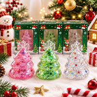 Jouet Squishy Arbre de Noël en Maltose, Doux, à Remontée Lente, Anti-Stress, Jouet Sensoriel à Presser pour Enfants et Adultes
