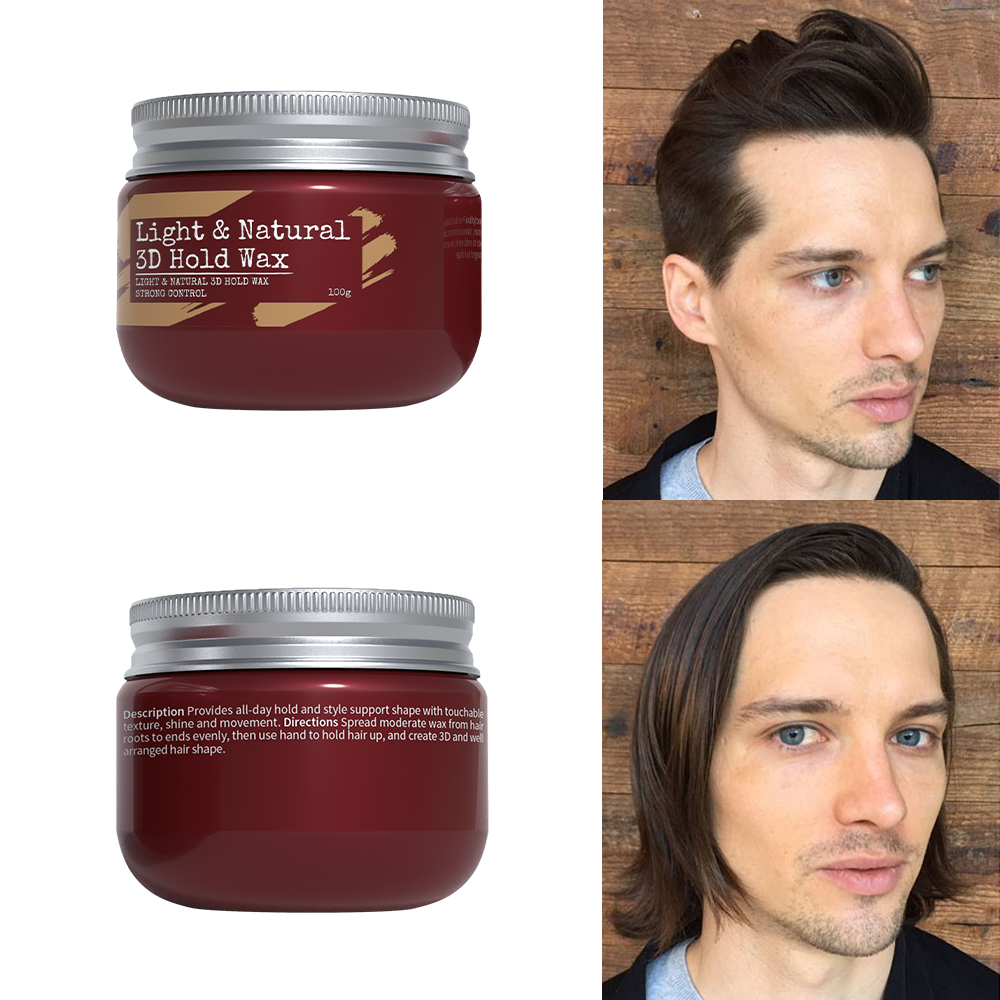Пластиковый продукт, новые стили, оптовая продажа, продукты для укладки волос, легкий и натуральный 3D воск для оптовой продажи