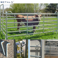 Panneaux de clôture pour bétail galvanisés robustes, clôture de ferme, enclos pour vaches, clôture portable pour moutons, écuries de chevaux, panneaux pour bétail