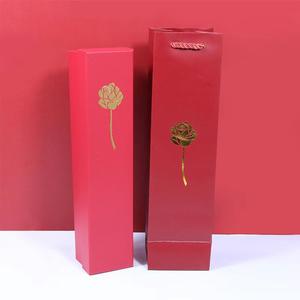 Caja de Regalo de Joyería con Pintura en Aerosol de Metal y Plástico con una Sola Rosa para Propuesta de Confesión del Día de San Valentín - Product Image 4