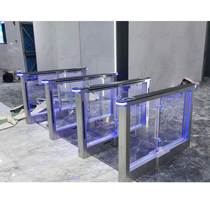 Sistema de Control de Acceso de Seguridad para Peatones, Barrera Abatible para Centro Comercial, Puerta Giratoria de Acero Inoxidable 304 - Product Image 2