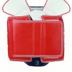 QUTENG <span class=keywords><strong>plastron</strong></span> protetor de taekwondo protectores de brazo taekwondo máscara facial taekwondo equipo de protección de doble color - Product Image 6