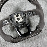 Volant en fibre de carbone avec bouton de démarrage pour Audi C7 Q3 Q5 A3 A4 B9 A5 B8 A6 S5 A7 S3 S4 RS3 RS5 RS7 RS6 C8