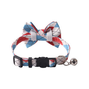 <span class=keywords><strong>Collar</strong></span> Ajustable para Mascotas con Diseño de Rombo y Corbatín con Cascabel para Gatos y Perros Pequeños, Elegante y Seguro, Accesorios para Mascotas - Product Image 3