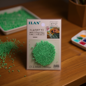 Ilan Diamante 5D 2.7mm 2200 piezas Cuentas Verdes para Pintura de Diamantes - Product Image 3