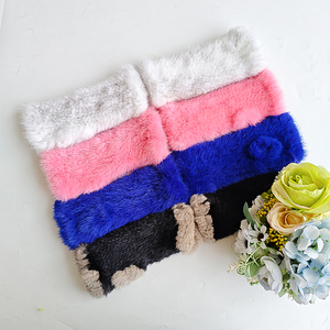 Gants d'hiver sans doigts en fourrure de vison thermiques tactiles pour l'extérieur, coupe-vent, extensibles, avec manchette longue, doux et chauds, pour la conduite - Product Image 1