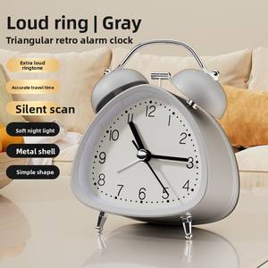 Réveil pour <span class=keywords><strong>étudiant</strong></span>s et personnes <span class=keywords><strong>âgée</strong></span>s 2025 Nouveau corps en métal Affichage LED Réveil puissant Charge silencieuse <span class=keywords><strong>Chambre</strong></span> et salon - Product Image 5