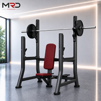 Equipo de Gimnasio Comercial de Alta Calidad con Asiento, Rack de Press de Hombros con Brazos para Ejercicios de Pecho y Espalda, Características de Seguridad para Gimnasios