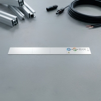 Étiquettes en rouleau PET argentées brillantes, autocollantes, résistantes aux intempéries, pour l'identification des modules solaires et des composants électroniques