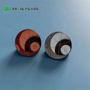 Prisme d'angle FELIX en verre BK7, diamètre 25,4 mm, hauteur 19 mm, revêtement cuivre + peinture noire, précision 5/8 po, pour levés topographiques - Product Image 2