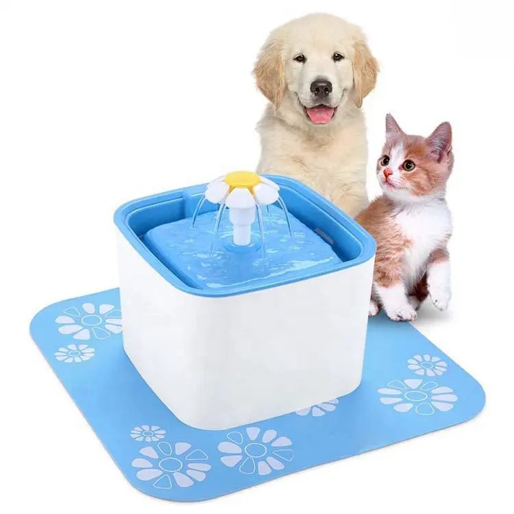 DE Atacado Elétrico 2.5L Pet Cat Water Bowl Alimentador Cat Water Fountain Pet Drinking Fountain Dispenser Com Filtro