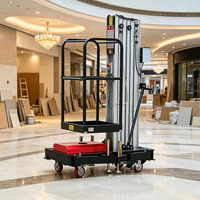Plateforme élévatrice en aluminium de 12 m, 130 kg, certifiée CE, pour l'entretien en intérieur