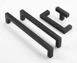 Фабрика простой дизайн из нержавеющей стали черный цвет SS шкаф кухонные ручки мебель тянуть ручку - Product Image 3
