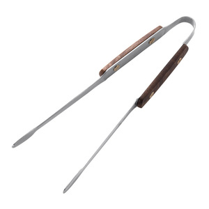 304 Stainless Steel Barbecue Tongs 24cm Outdoor Camping Kitchen Steak Grilling Tool - Product Image 2