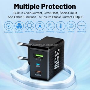 Factory Wholesale PD USBC Desktop Phone Charger Quick <b>Charge</b> QC3.0 Adapter for Type-C Port for EU US <b>Plug</b> Travel Adapter - Product Image 6
