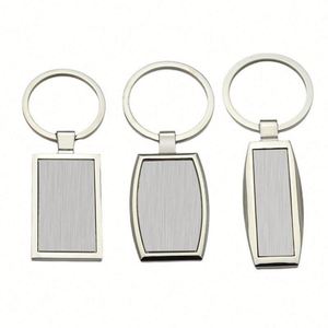 Sy78 Factory <b>Custom</b> Logo Sublimation Blank Metal Key Chains Laser Logo Key Chain Alloy Black Engraving Keychain Key Ring Logo - Product Image 2