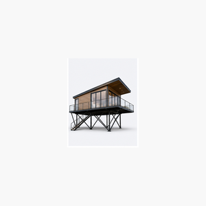 บ้านพักตากอากาศแบบโมดูลาร์ยกพื้นพร้อมห้องชมวิว สำหรับรีสอร์ทบนภูเขา - Product Image 1