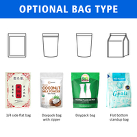 Équipement d'emballage automatique doypack 300g 500g sacs à fermeture éclair en poudre de soja machines d'emballage multifonctions