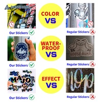 Fabricant d'autocollants en vinyle anti-UV personnalisés pour l'extérieur, imperméables, résistants aux intempéries, avec logo holographique