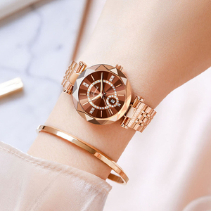 Elegante Reloj de Cuarzo Minimalista para Mujer con Indicador de Fecha, Correa de Acero Inoxidable y Resistencia al Agua - Product Image 3
