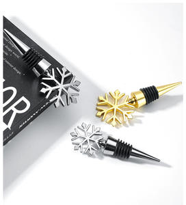 Tapón de vino tinto TPE con forma de flores de nieve de aleación de Zinc de alta calidad al por mayor - Product Image 4