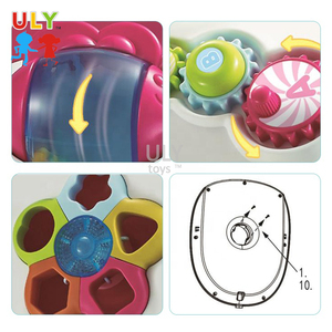 Vendita calda multifunzione per attività educativa di apprendimento del bambino passeggino giocattolo musicale girello 4 ruote di plastica per neonati - Product Image 6