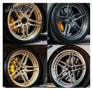 JJSEES Juego de 2 Ruedas de Aleación para Auto de Carreras, Personalizadas, de 4 y 5 Orificios, Forjadas, de 18, 19, 20, 21, 22, 24 y 26 Pulgadas, para <span class=keywords><strong>Mercedes</strong></span> <span class=keywords><strong>C63</strong></span> - Product Image 5