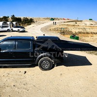 Auvent latéral robuste pour véhicule, double poteau 270 degrés sans LED, abri de camping extérieur pour SUV, voyages et overlanding